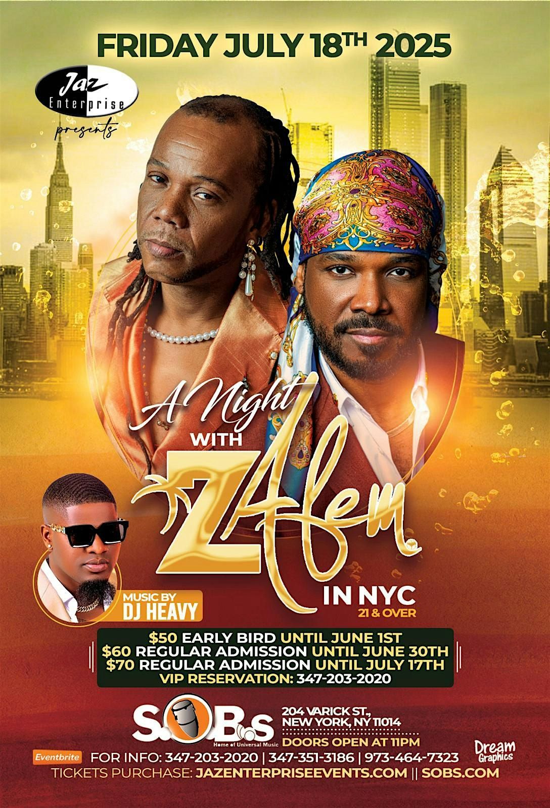 A Night with Zafem, 18 July | Event in New York | AllEvents