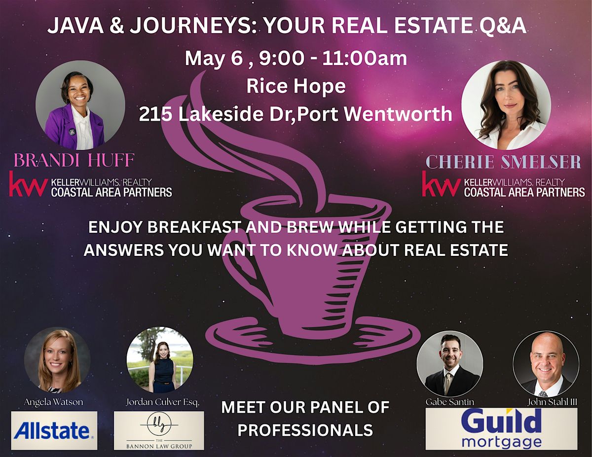 Java and Journeys Real Estate Q&A | Event in Savannah | AllEvents