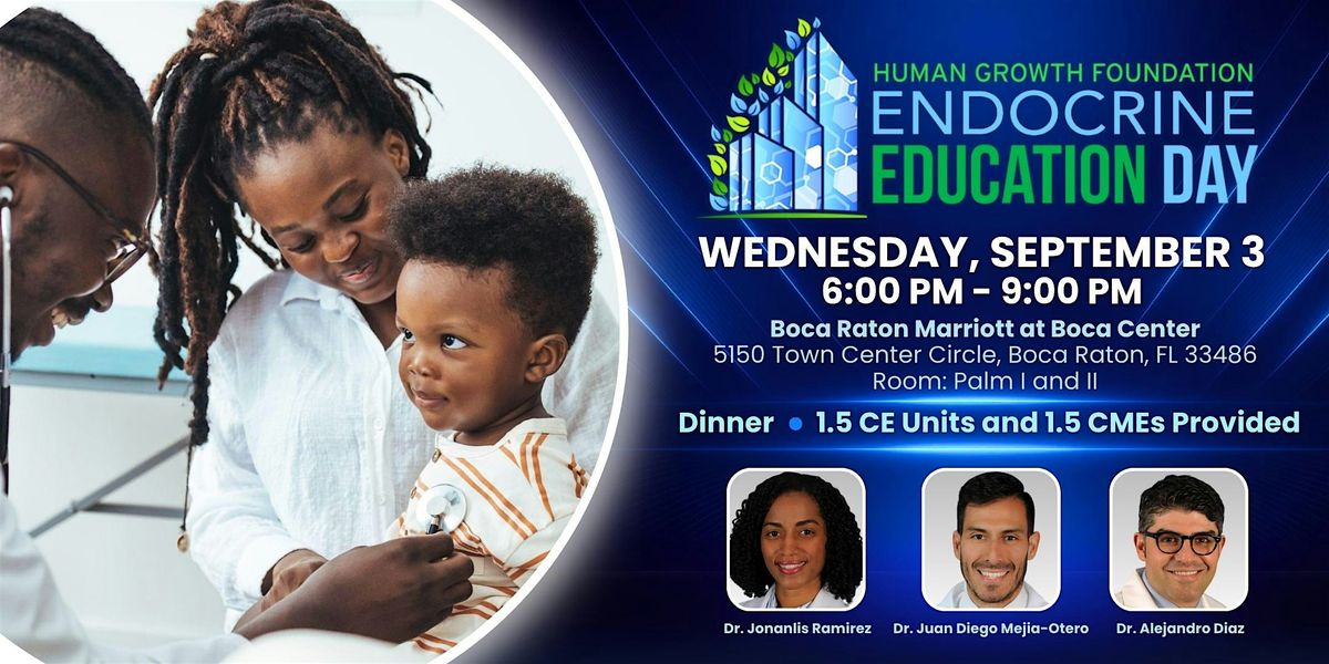 HGF Pediatric Endocrine Education Day - Boca Raton, FL, 3 September | Event in Boca Raton | AllEvents