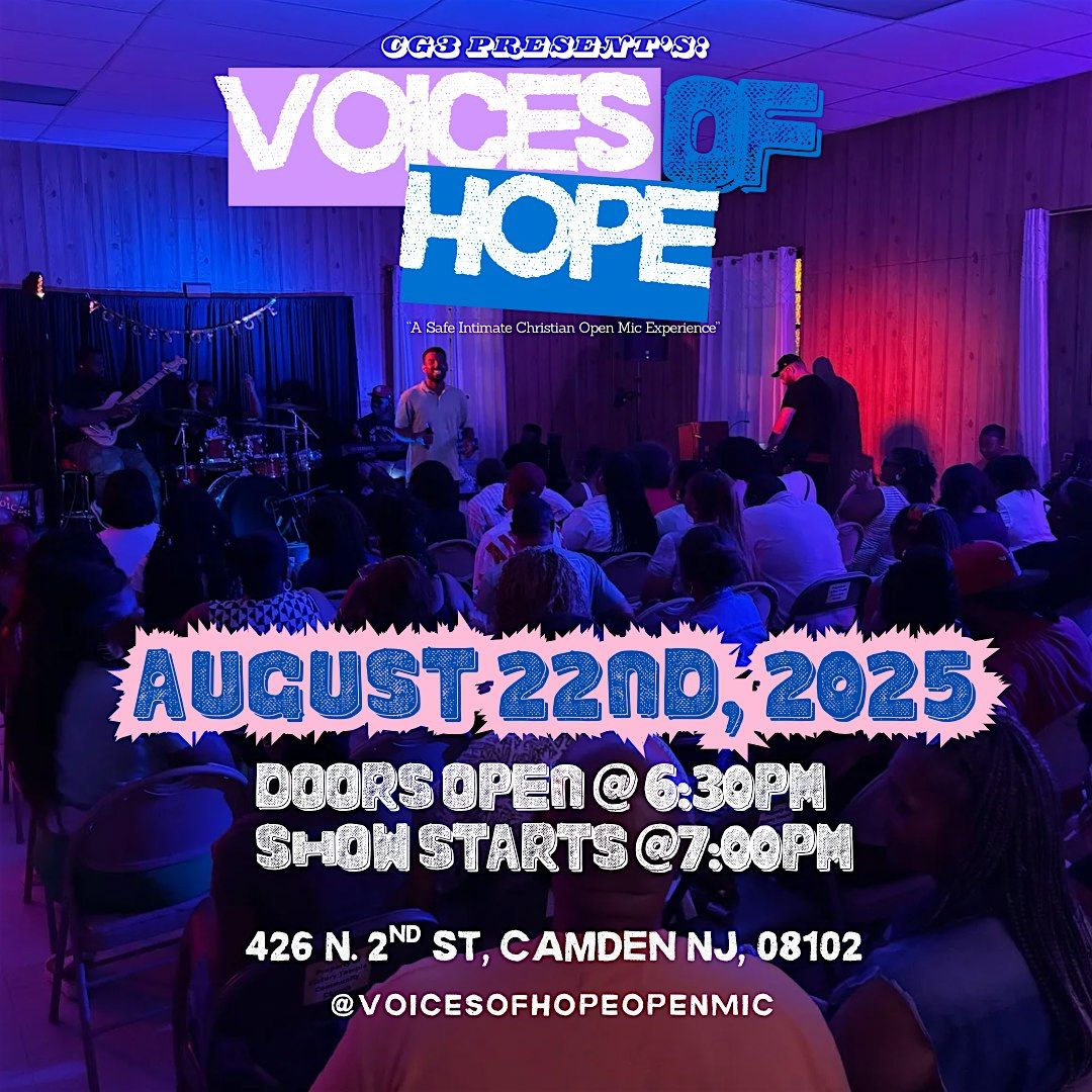 Voices Of Hope Christian Open Mic, 22 August | Event in Camden | AllEvents