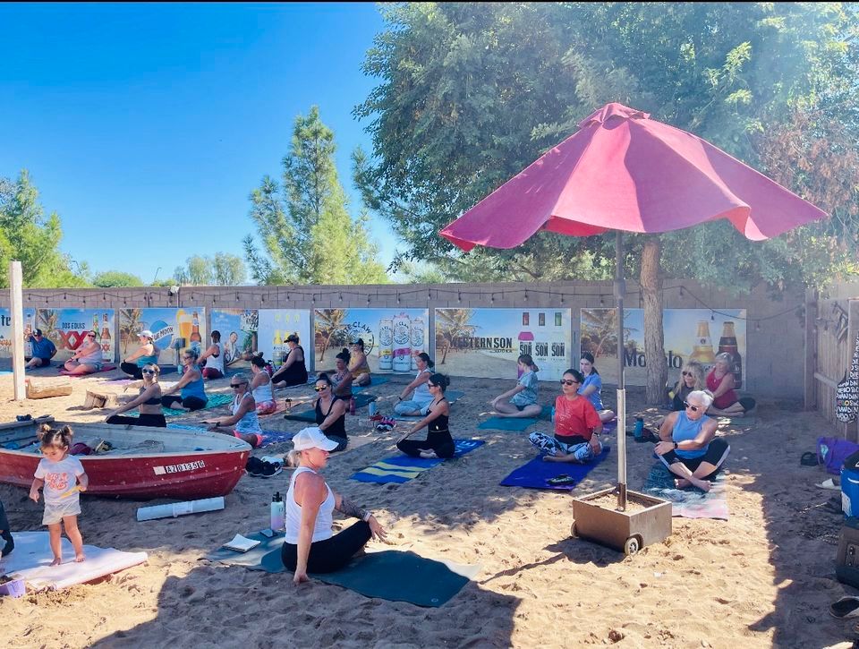 Yoga at The Shack , Creekside Taco Shack, Queen Creek, December 16 2023