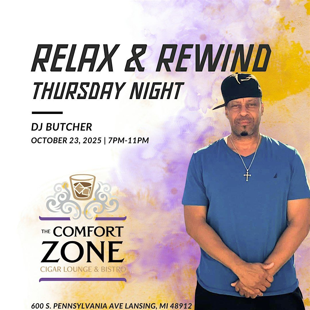 Relax & Rewind w/ DJ Butcher, 23 October | Event in Lansing | AllEvents