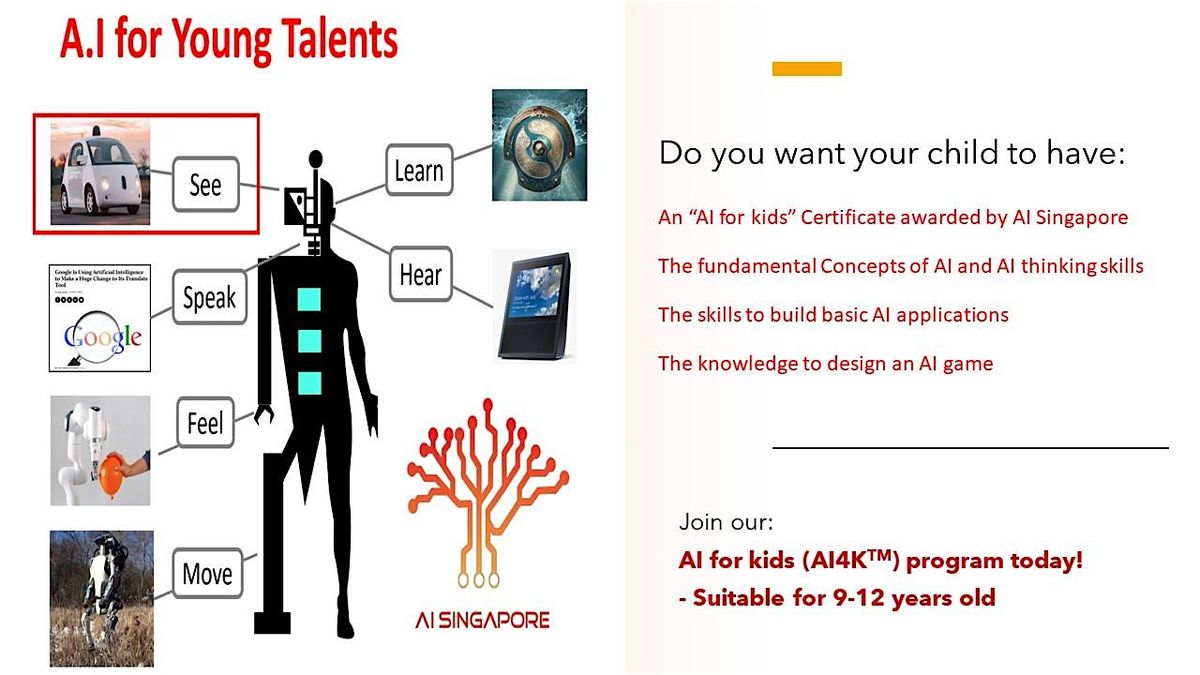 AI for Kids (Grade 1 & 2) Certification programme | Event in Queenstown | AllEvents