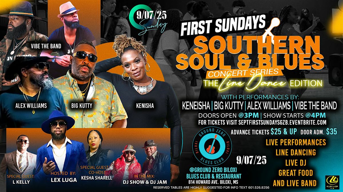 Southern Soul & Blues Concert Line Dance  Party Sept 7th at Ground Zero, 7 September | Event in Biloxi