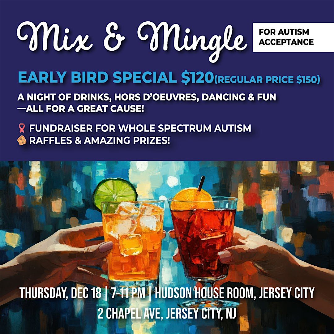 Whole Spectrum Autism Mix & Mingle, 18 December | Event in Jersey City | AllEvents