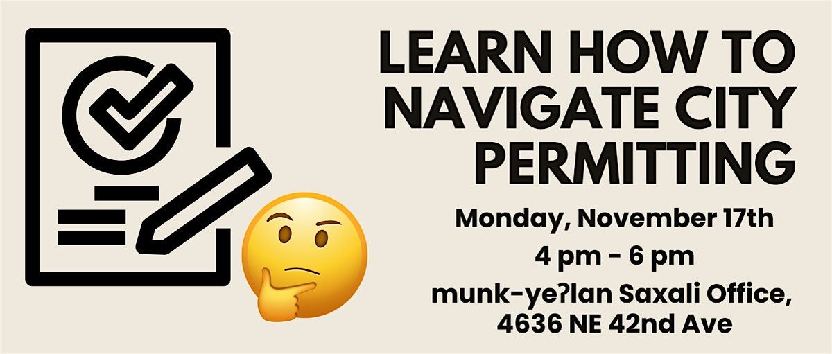 Learn How to Navigate City Permitting, 17 November | Event in Portland | AllEvents