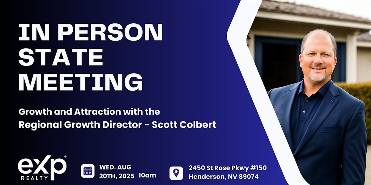 NV South IRL State Meeting - Growth with Scott Colbert, 20 August | Event in Henderson | AllEvents