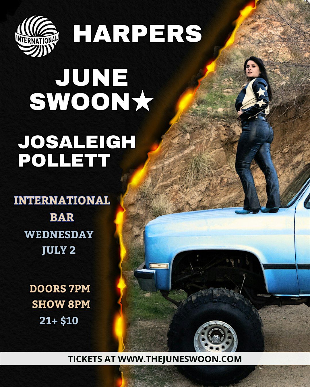 Harpers, June Swoon, and Josaleigh Pollett, 2 July | Event in Salt Lake City | AllEvents