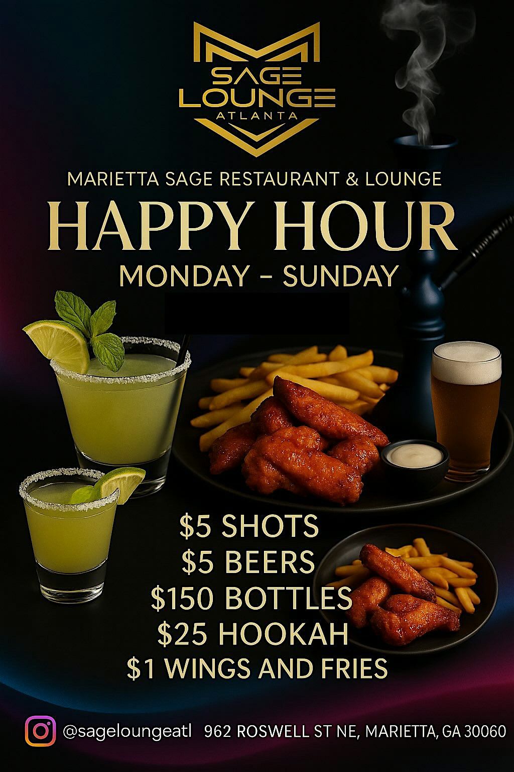 Sage Lounge Happy Hour | Event in Marietta | AllEvents