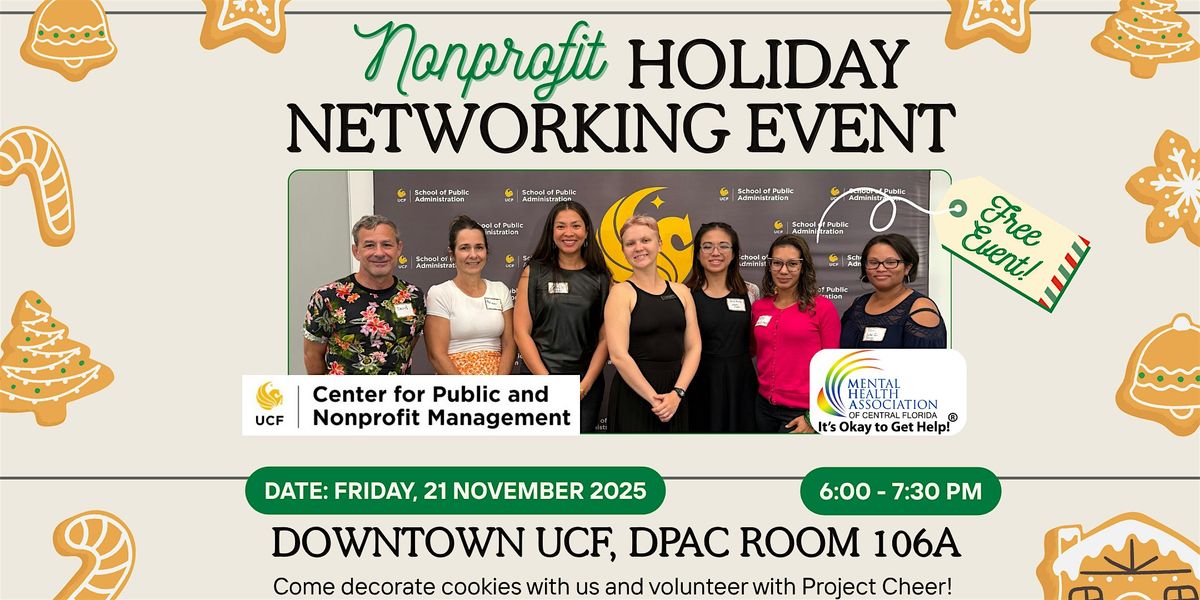 Nonprofit Holiday Networking Event: Connections over Cookie Decoration, 21 November | Event in Orlando | AllEvents