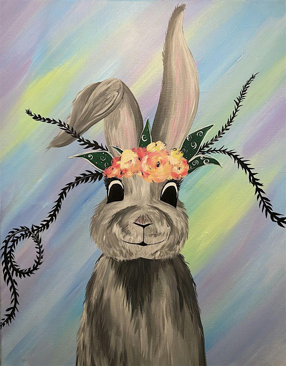 Painting this adorable Spring bunny paint and sip event, 21 May | Event in Lincoln | AllEvents