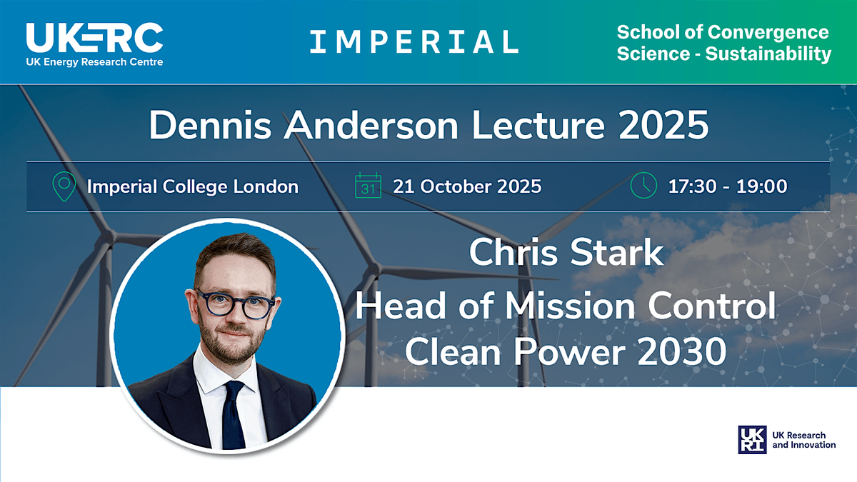 Dennis  Anderson Lecture, 21 October | Event in London | AllEvents