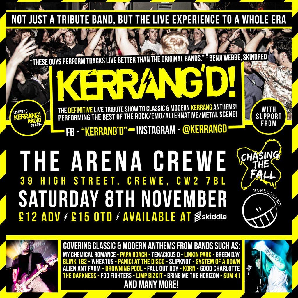 Kerrangd! 2 The Ultimate Rock Tribute Show, 8 November | Event in Crewe | AllEvents