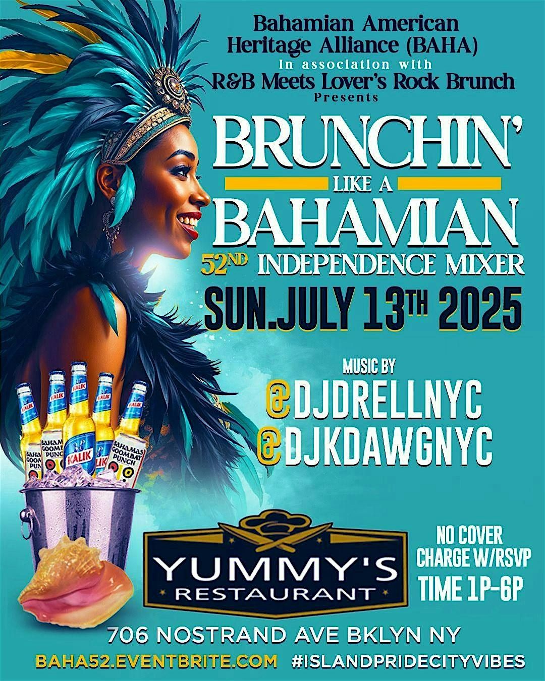 Brunchin' Like A Bahamian - 52nd Independence Mixer, 13 July | Event in Brooklyn | AllEvents