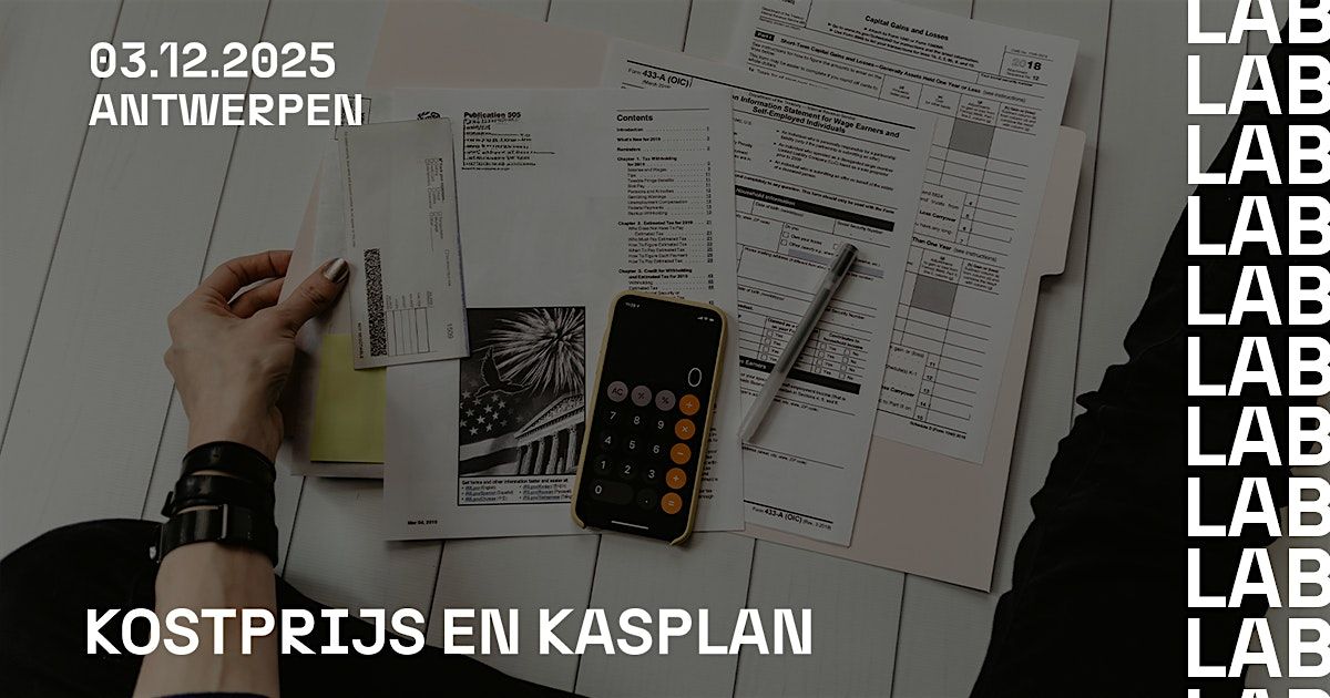 Lab: Kostprijs en kasplan, 3 December | Event in Antwerp | AllEvents