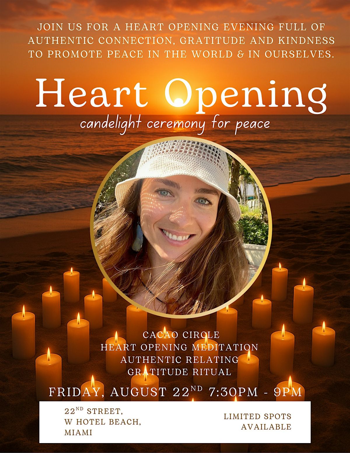 Heart Opening Ceremony for Peace, 22 August | Event in Miami Beach | AllEvents