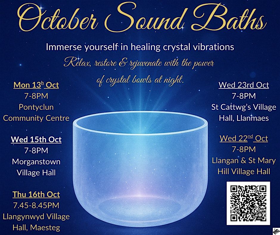 October Sound Baths - Llangan, 22 October | Event in Bridgend | AllEvents