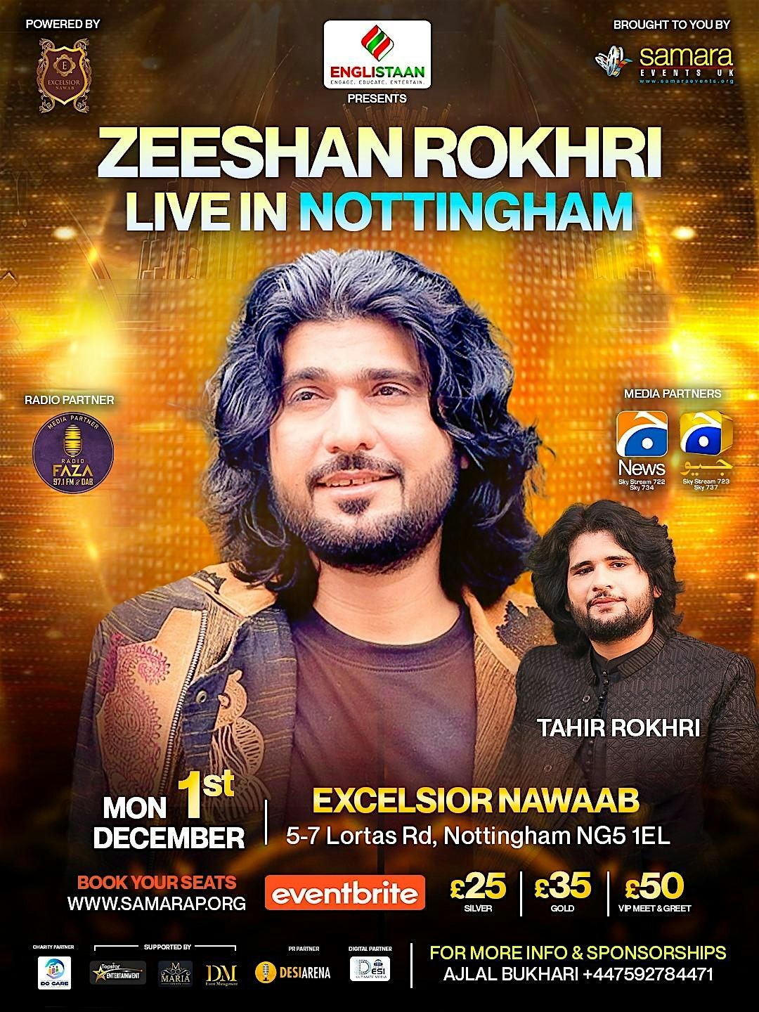 ZEESHAN ROKHRI LIVE IN NOTTINGHAM, 1 December | Event in Nottingham | AllEvents