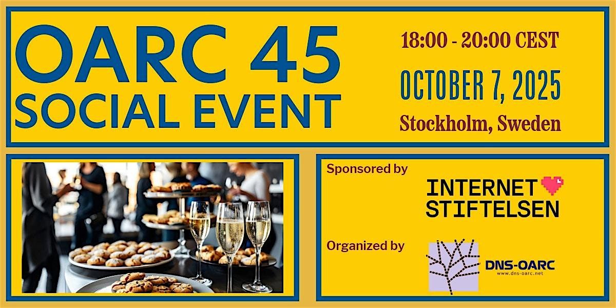 OARC 45 Social, 7 October | Event in Enskede-Årsta-Vantör | AllEvents
