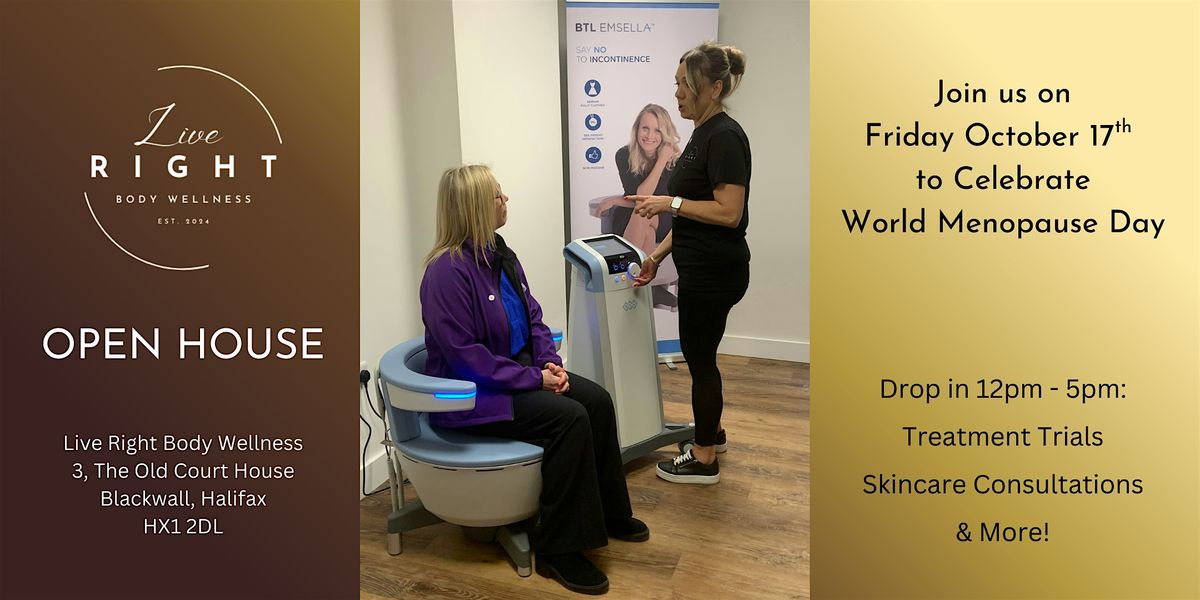 World Menopause Day - Open House, 17 October | Event in Halifax | AllEvents