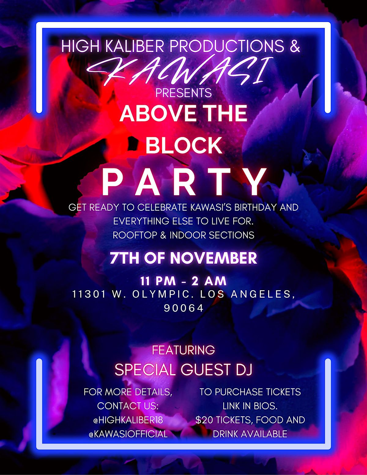 Above the Block Party, 6 March | Event in Los Angeles | AllEvents