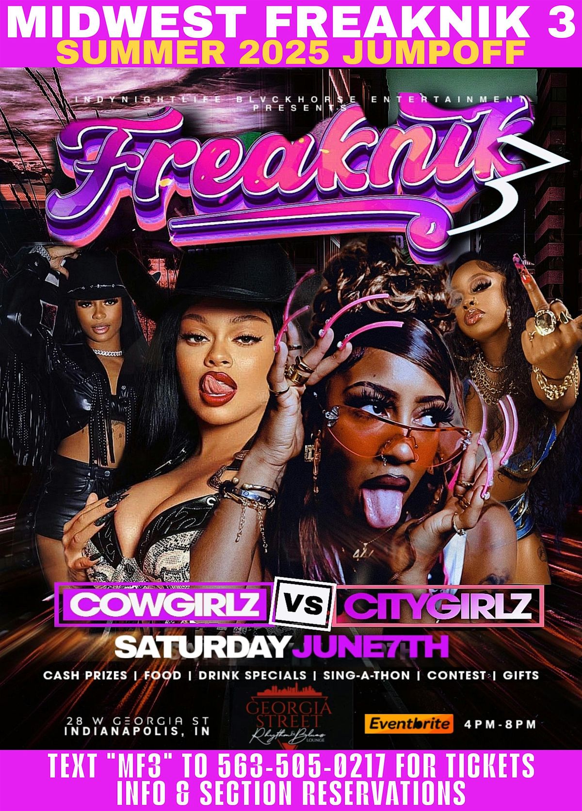 MIDWEST FREAKNIK 3 “CityGirlz vs CowGirlz, 7 June | Event in Indianapolis | AllEvents