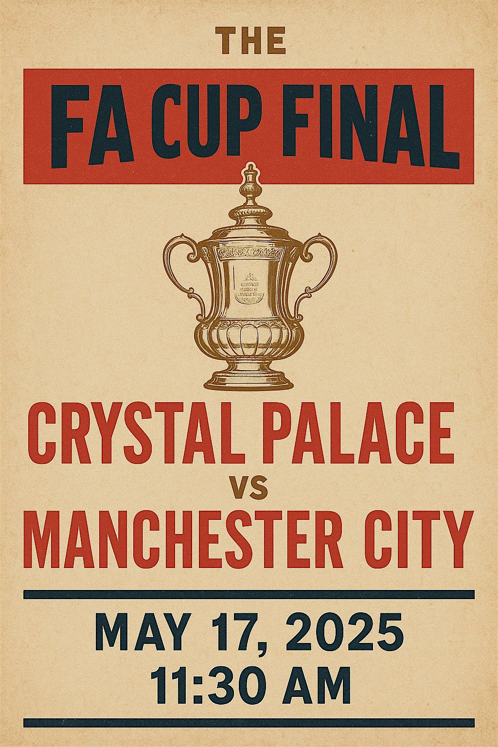FA Cup Final: Crystal Palace vs Manchester City, 17 May | Event in West Chester | AllEvents