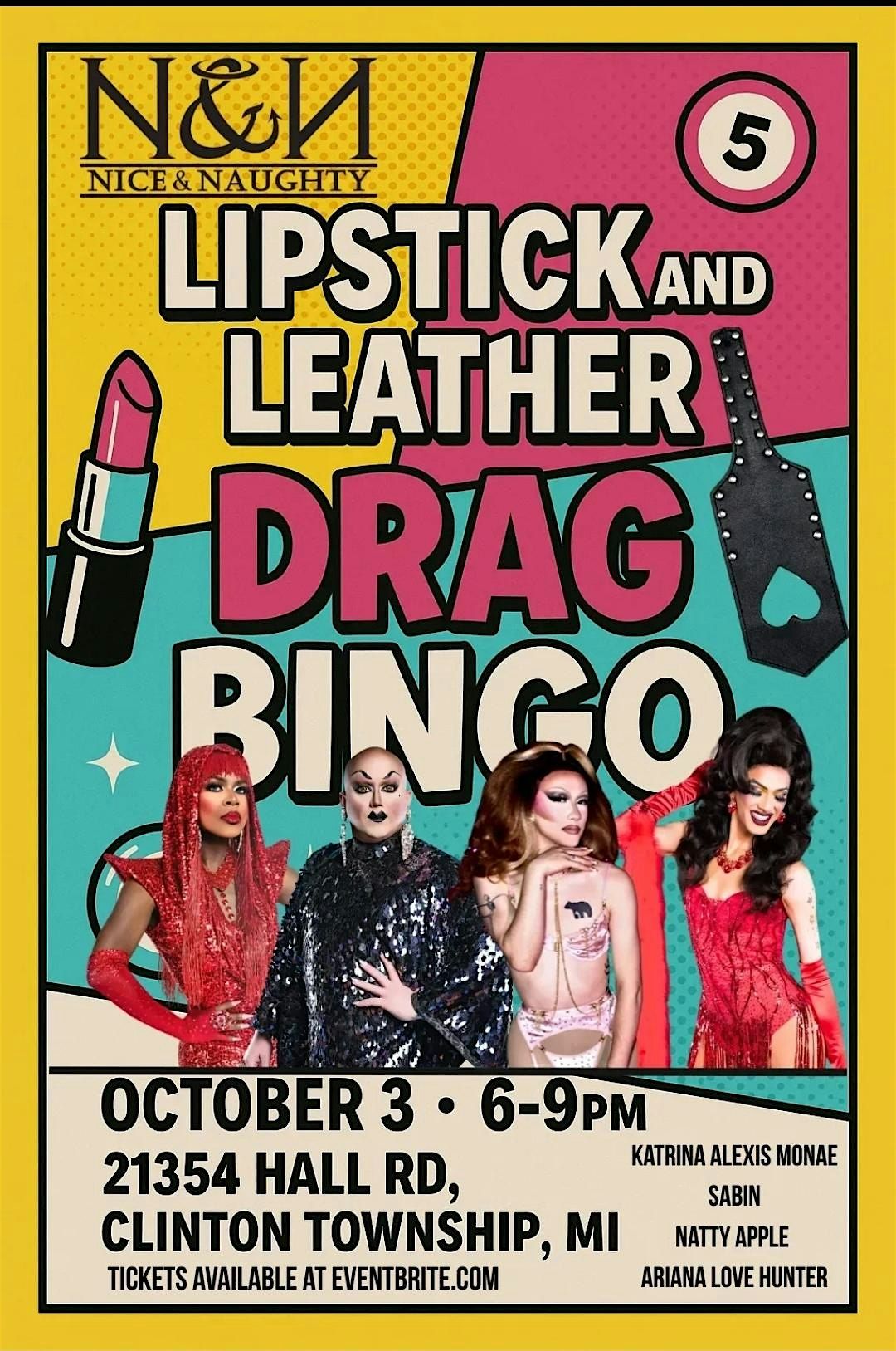 N&N Drag Bingo- Clinton Township, 3 October | Event in Clinton Township | AllEvents