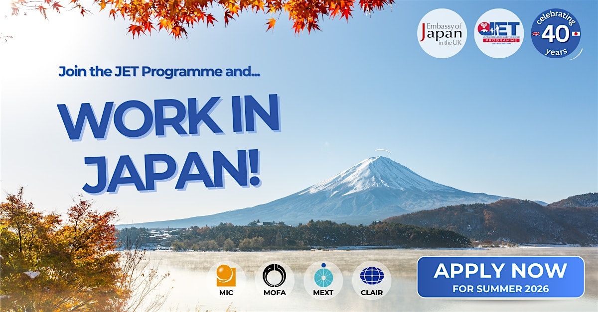 UK JET Programme Presentation, 21 October | Event in Preston | AllEvents
