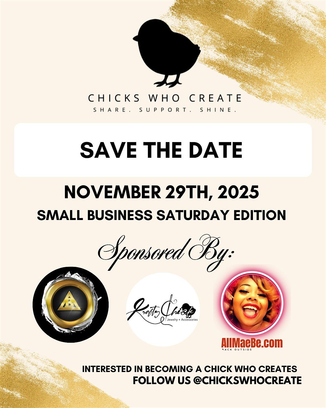 Chicks Who Create Pop Up Shop: Small Business Saturday, 29 November | Event in Chicago | AllEvents