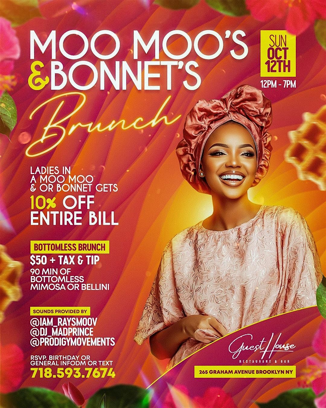 Moo Moo's &  Bonnets Brunch, 12 October | Event in Brooklyn | AllEvents