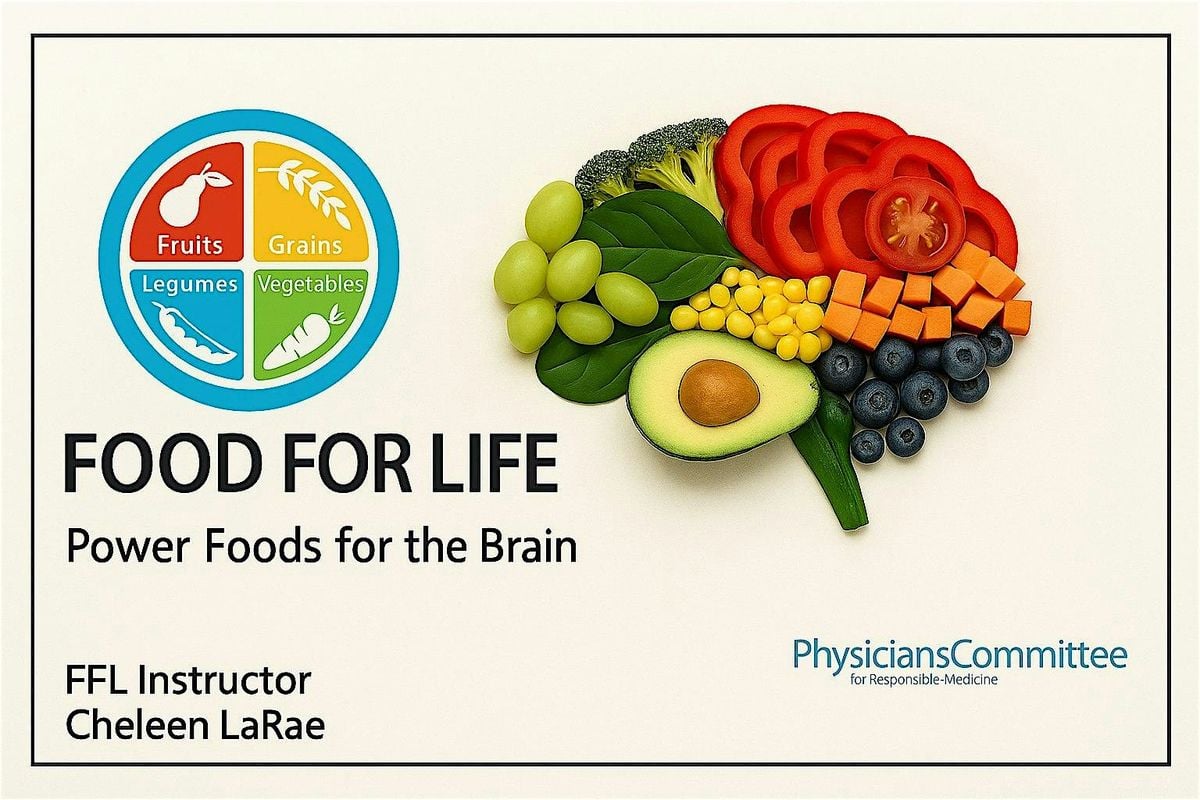 Learn how plant-based foods are beneficial to the brain! In-Person  FREE, 24 August | Event in Henderson | AllEvents