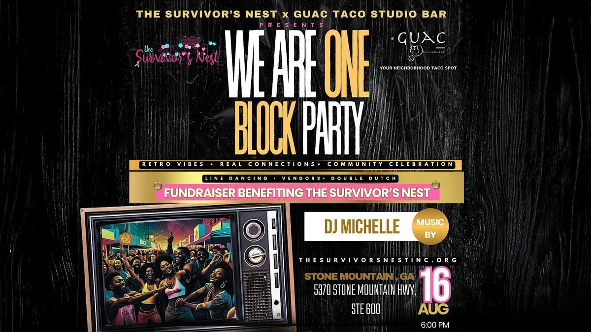 We are One Block Party, 16 August | Event in Stone Mountain | AllEvents