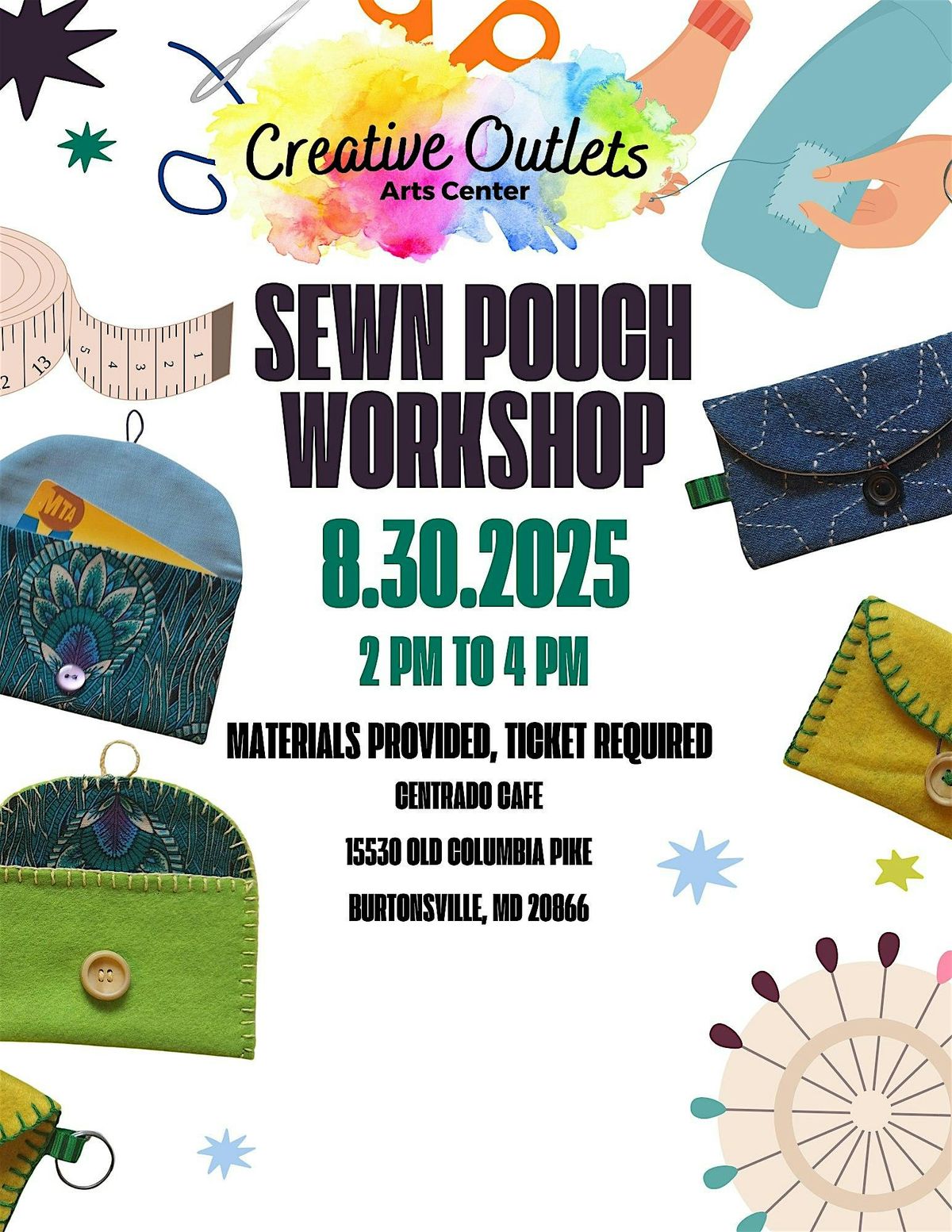 Sewn Pouch Workshop, 30 August | Event in Burtonsville | AllEvents