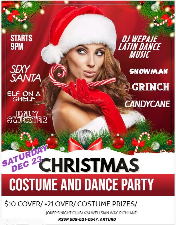 CHRISTMAS COSTUME DANCE PARTY, Jokers Kennewick, December 23