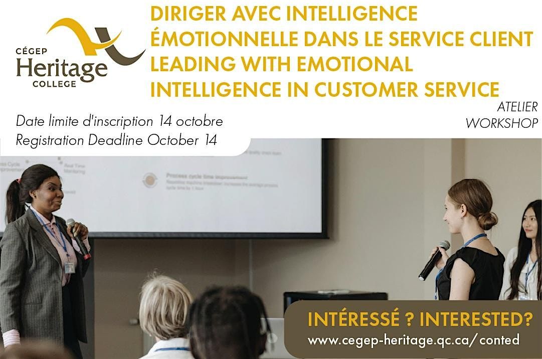 Atelier : Diriger avec intelligence émotionnelle dans le service client, 28 October | Event in Gatineau | AllEvents