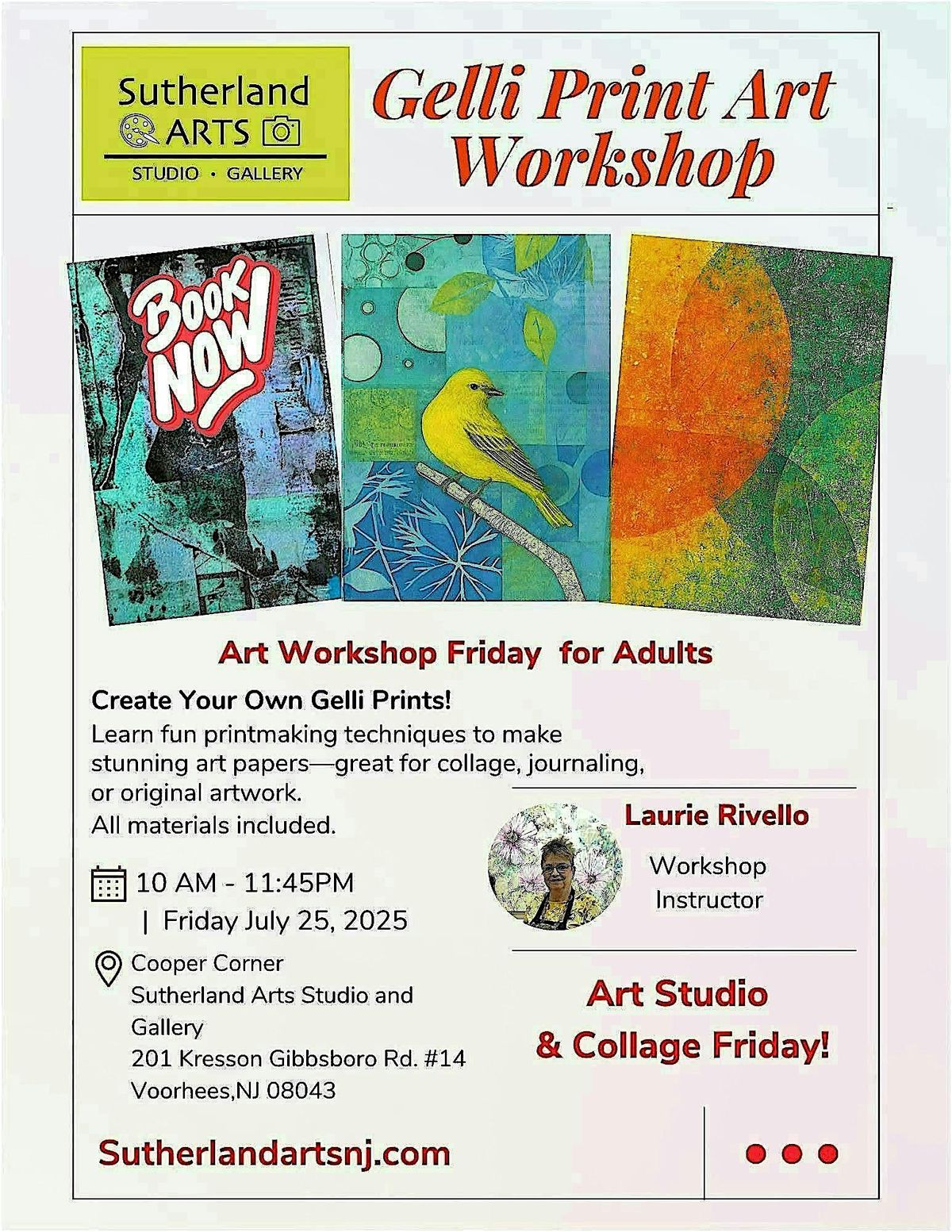 Gelli Print Workshop | Event in Voorhees Township | AllEvents