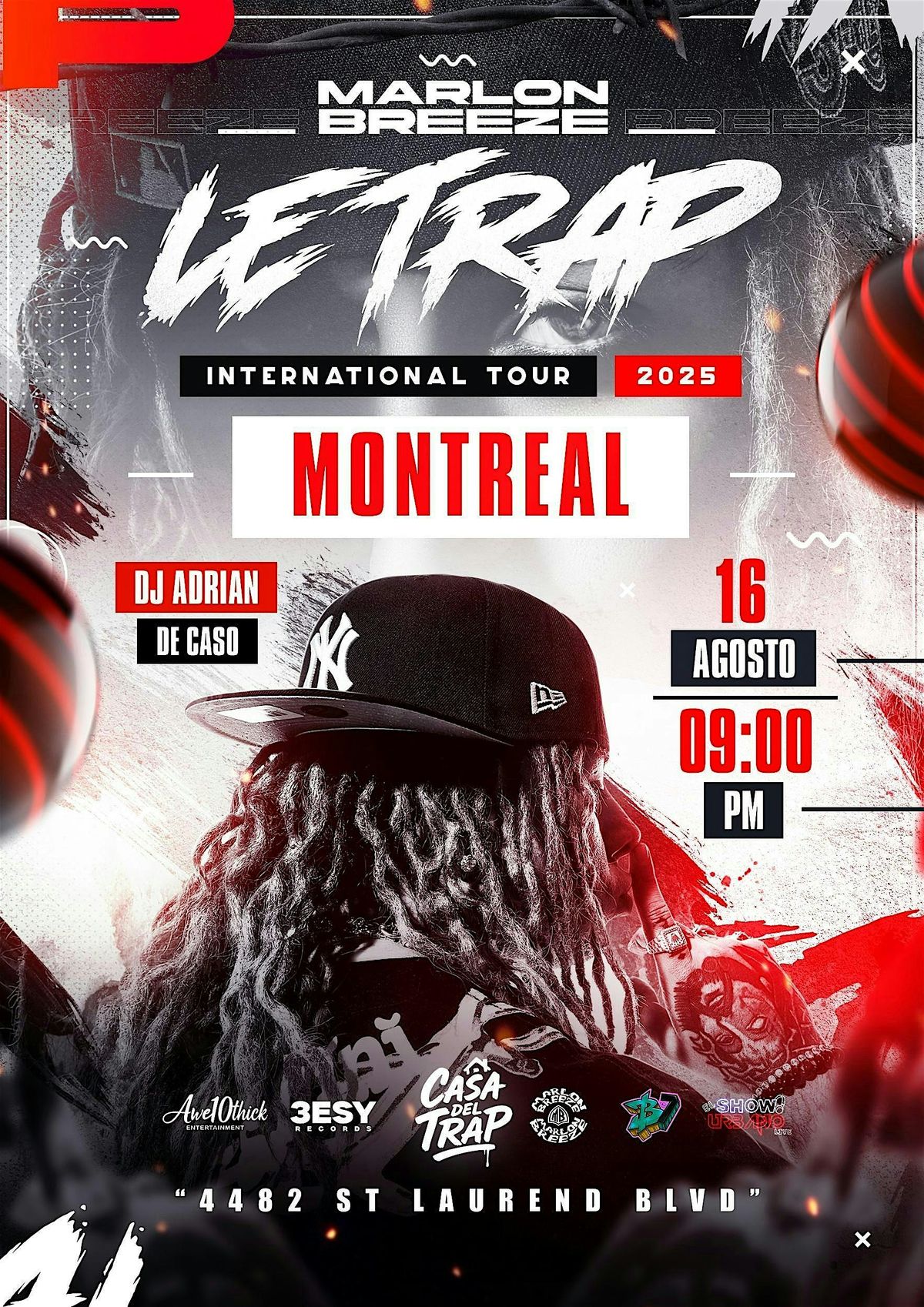 MARLON BREEZE - MONTREAL "FULL PARTYSON", 16 August | Event in Montreal | AllEvents