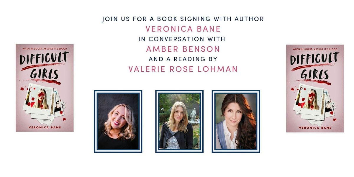 Veronica Bane in Conversation with Amber Benson, 8 July | Event in Los Angeles | AllEvents