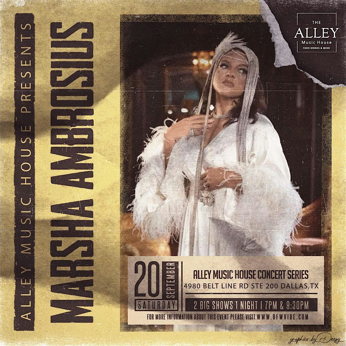 Marsha Ambrosius Live! Alley Music House Concert Series, 20 September | Event in Dallas | AllEvents
