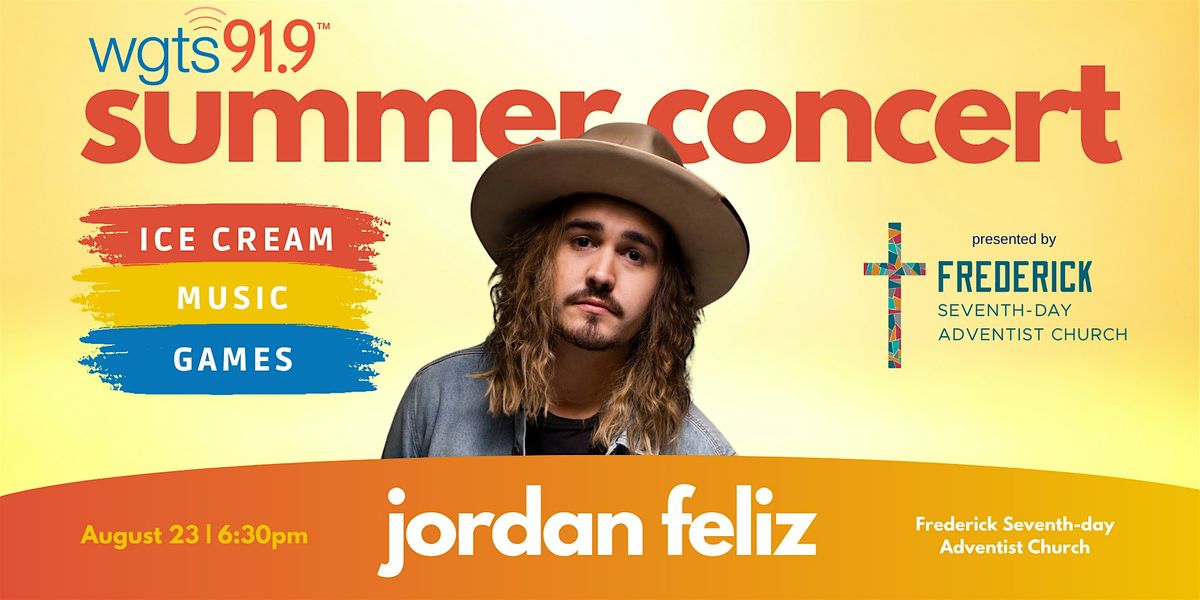 WGTS 91.9 Summer Concert with Jordan Feliz, 23 August | Event in Frederick | AllEvents