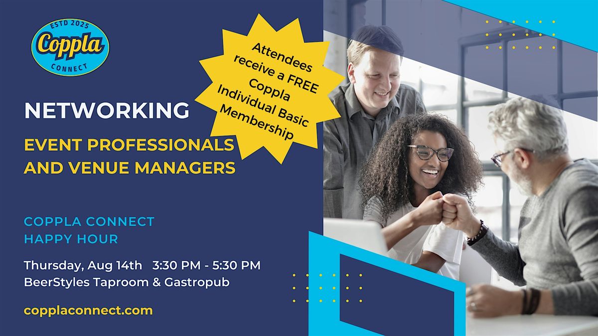 Event Professionals and Venue Managers  Networking (Des Moines), 14 August | Event in West Des Moines | AllEvents