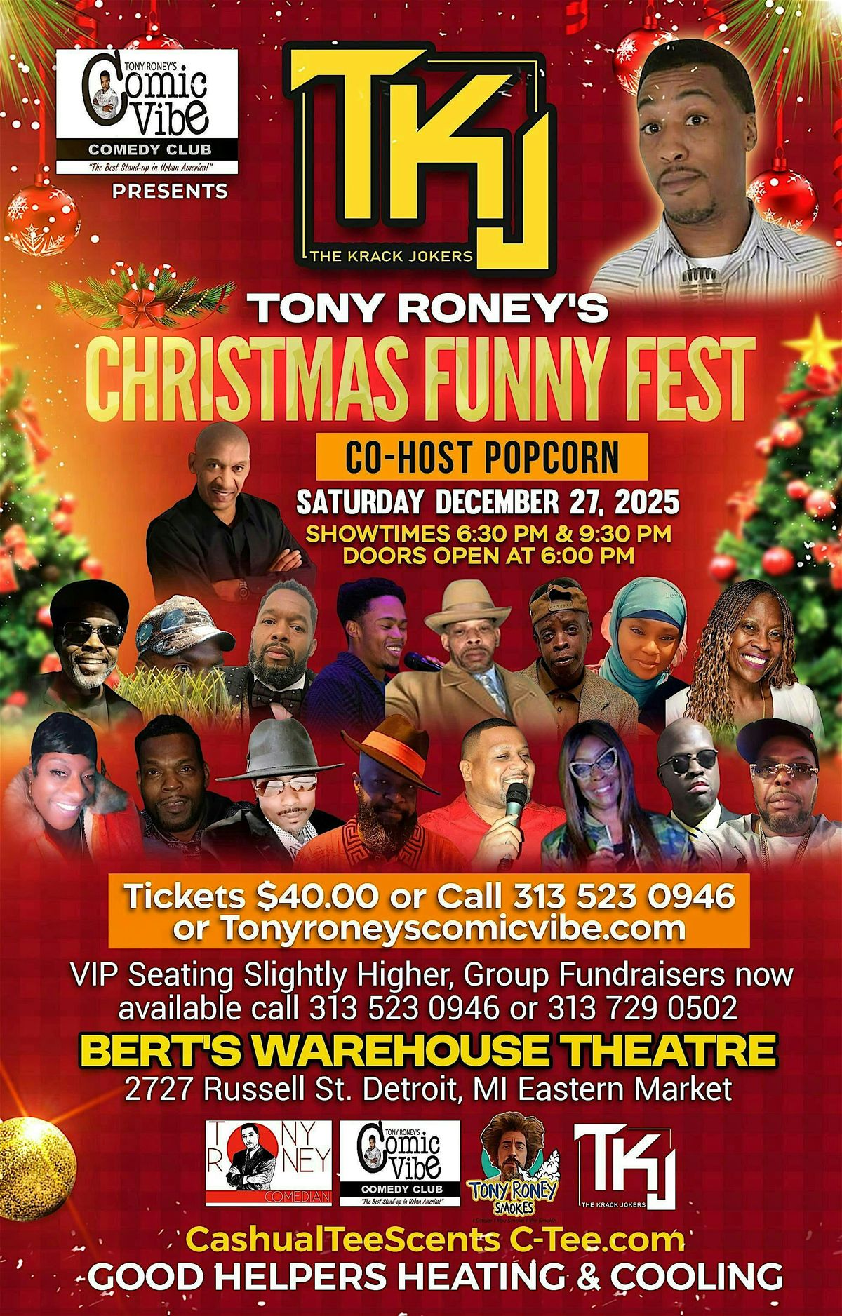 Tony Roney's Comic Vibe Presents THE KRACK JOKERS "Christmas Funny Fest", 27 December | AllEvents