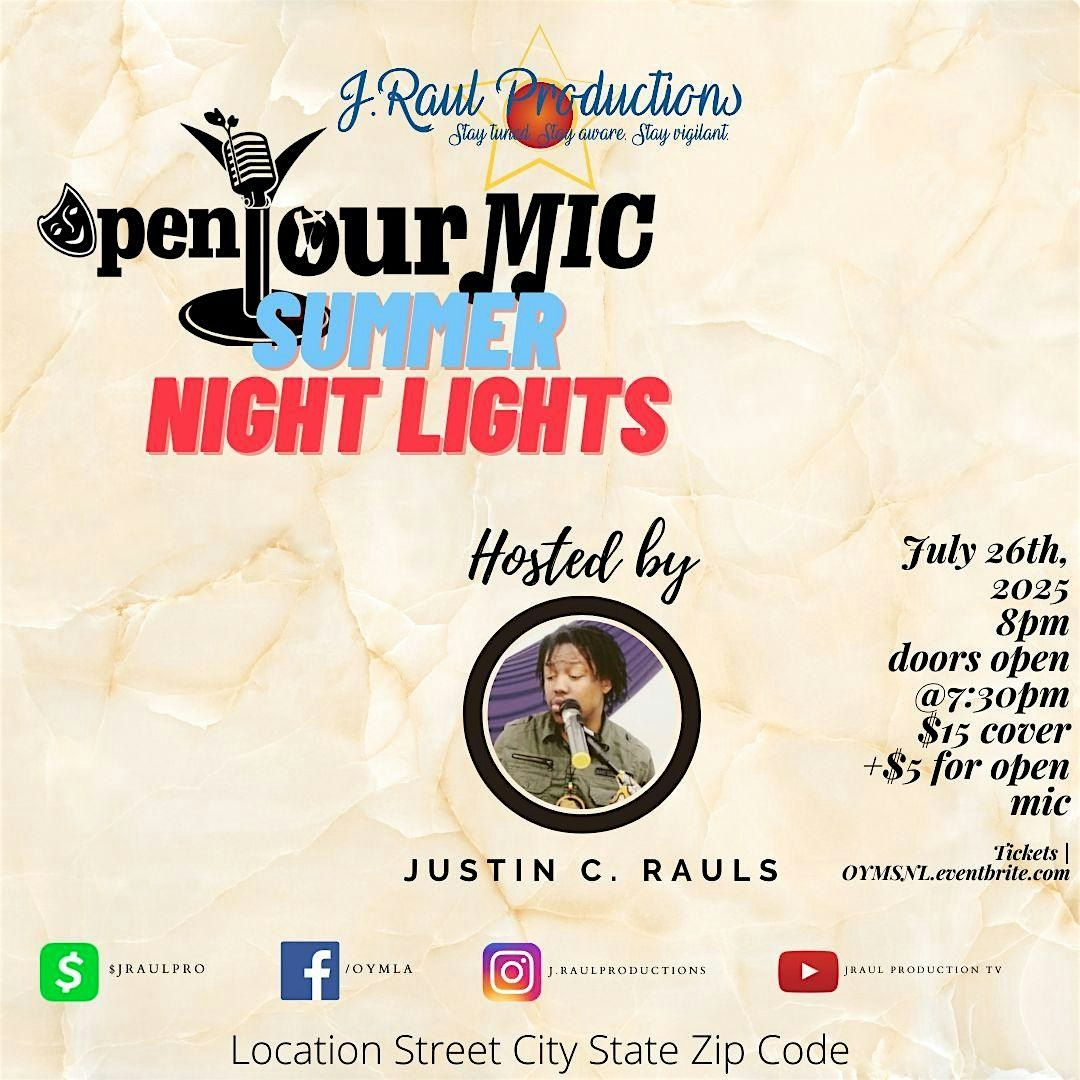 Open Your Mic: Summer Night Lights, 26 July | Event in Los Angeles | AllEvents