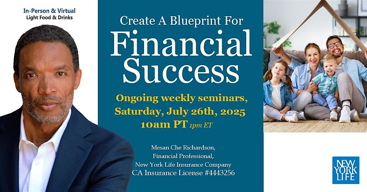 Create A Blueprint For Financial Success  (In-Person & Zoom), 26 July | Event in Glendale | AllEvents