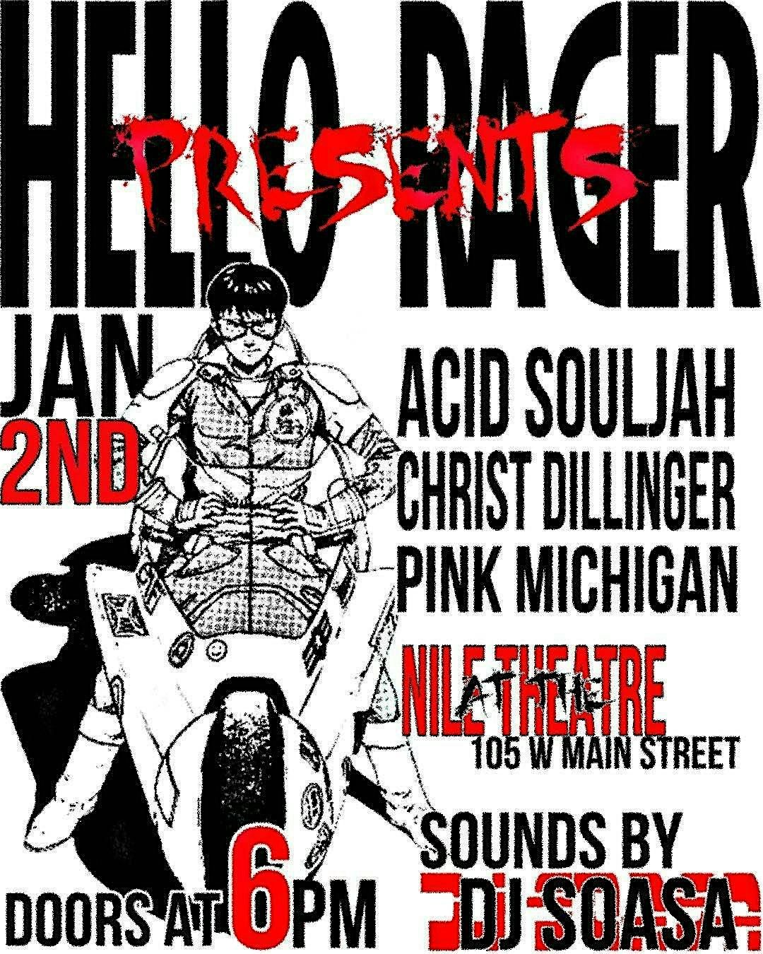 Christ Dillinger and Acid Souljah, Nile Theater, Mesa, 2 January 2025 ...