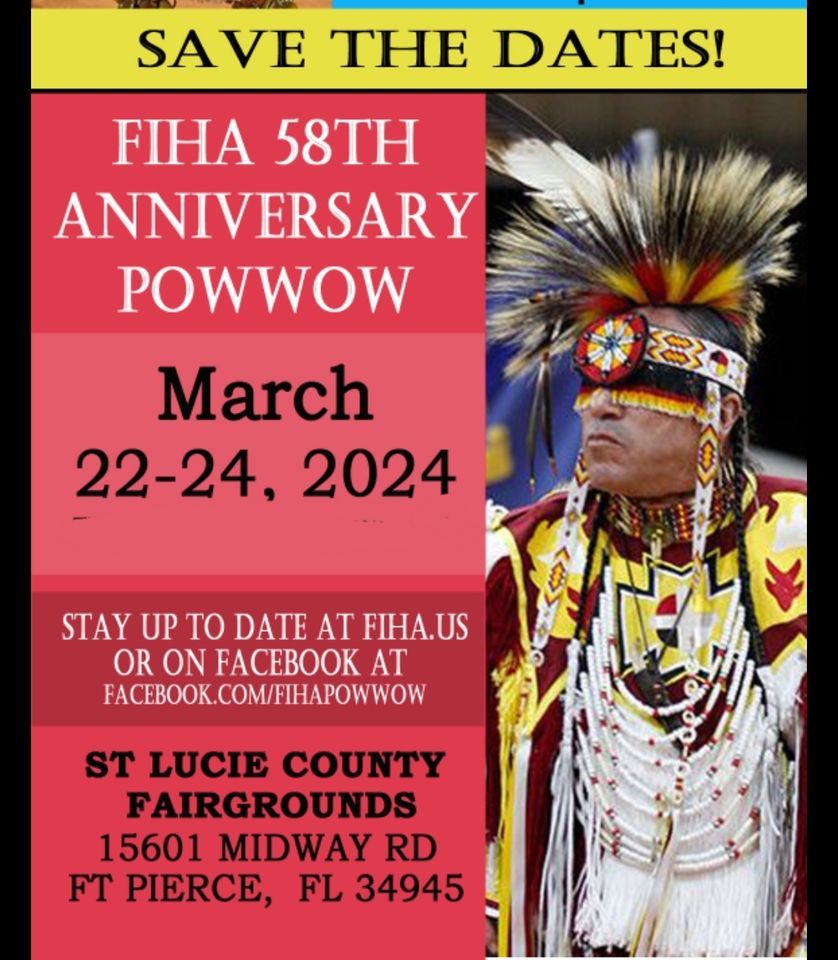 2025 58th Annual FIHA Powwow, St Lucie County Fairgrounds, Florida