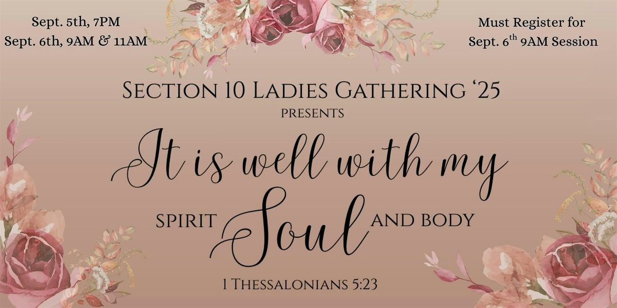 LDLM Section 10 Ladies Gathering '25, 5 September | Event in Hodge | AllEvents