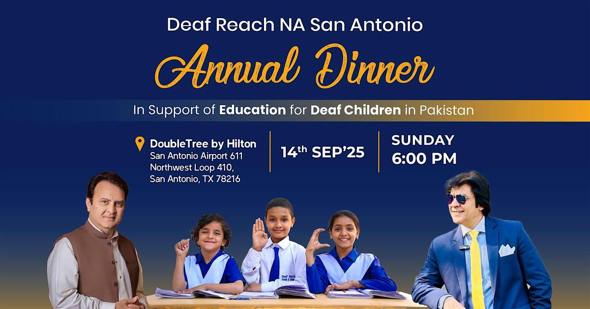 Deaf Reach NA San Antonio Annual Dinner, 14 September | Event in San Antonio | AllEvents