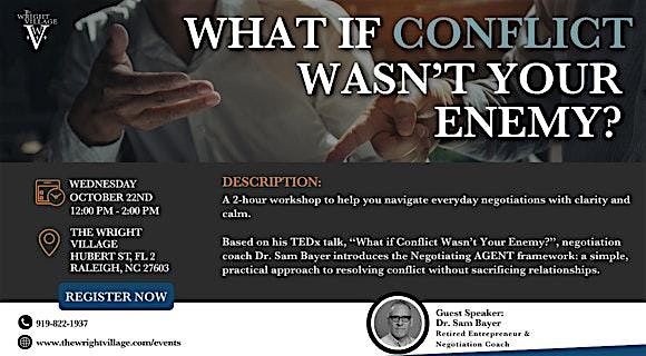 Mastering Conflict & Negotiation: Real-Life Practice + AI Coaching, 22 October | Event in Raleigh | AllEvents